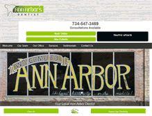 Tablet Screenshot of annarborsdentist.com